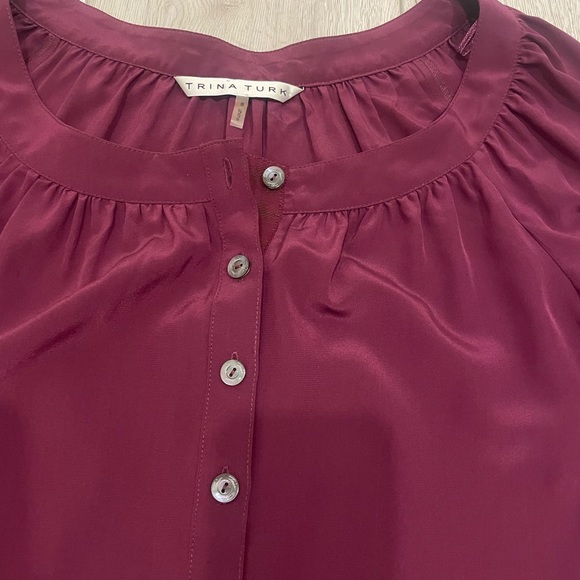 Trina Turk Silk Blouse - Picture 2 of 8